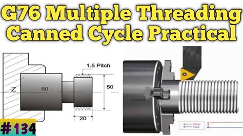 cnc machine threading program|threading cycles on cnc lathe.